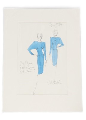 Lot 233 - The Victor Edelstein Archive: fashion sketch...