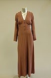 Lot 35 - An Ossie Clark for Radley mauve moss crepe...