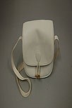 Lot 74 - An Hermès white leather shoulder bag,...