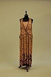 Lot 82 - Two beaded 20s flapper dresses, of pink silk...