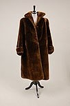 Lot 109 - A Utility labelled faux beaver fur coat, 1940s,...