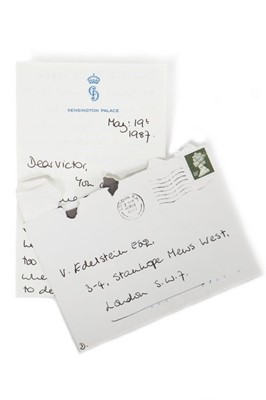 Lot 242 - The Victor Edelstein Archive: Letter from...