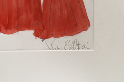 Lot 247 - The Victor Edelstein Archive: fashion sketch...