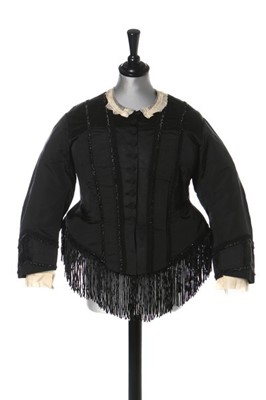 Lot 222 - Queen Victoria's black silk mourning bodice,...