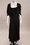 Lot 59 - A Charles James couture black jersey dinner...