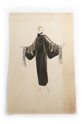 Lot 41 - Two Lucile fashion sketches, circa 1920, one...