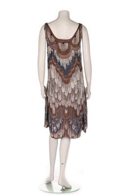 Lot 49 - A Jeanne Lanvin couture beaded chiffon dress,...