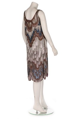 Lot 109 - A Jeanne Lanvin couture beaded chiffon dress,...