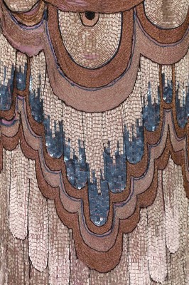 Lot 109 - A Jeanne Lanvin couture beaded chiffon dress,...