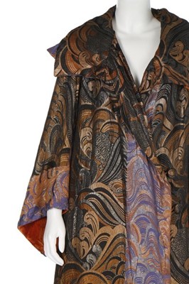 Lot 50 - A good art-deco lamé evening coat, 1925-8,...