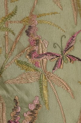 Lot 59 - A Callot Soeurs couture embroidered green...