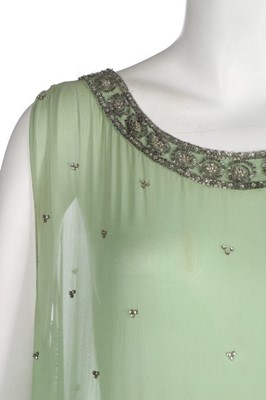 Lot 61 - A Jean Patou couture chinoiserie beaded dress,...