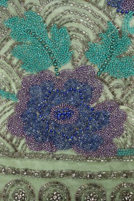 Lot 61 - A Jean Patou couture chinoiserie beaded dress,...