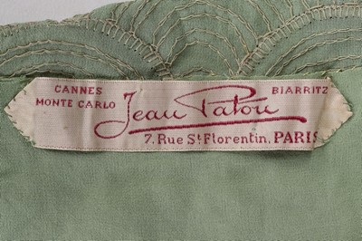 Lot 61 - A Jean Patou couture chinoiserie beaded dress,...