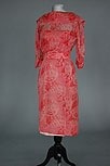 Lot 121 - A Jean Desss couture rose printed organza...