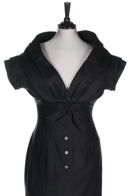 Lot 78 - A rare Christian Dior couture black wool...