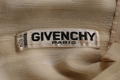 Lot 83 - A Givenchy couture pink and navy chiné satin...