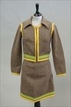 Lot 10 - A Dorothée Bis brown wool `horse blanket' wool...