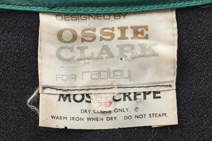 Lot 290 - An Ossie Clark for Radley black moss crêpe