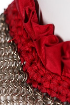 Lot 105 - A Paco Rabanne chain-mail tunic, 1960s, white...