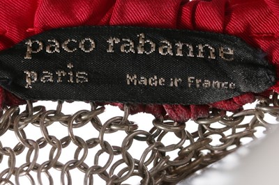Lot 105 - A Paco Rabanne chain-mail tunic, 1960s, white...