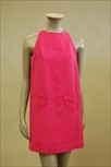Lot 16 - A John Bates fuchsia pink wool crepe...