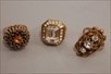 Lot 126 - A collection of costume rings, approx 70,...