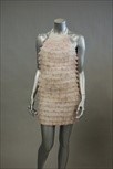 Lot 17 - A John Bates white ruffled mini-dress, 1968,...