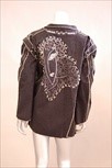 Lot 28 - A Zandra Rhodes black ultrasuede jacket...