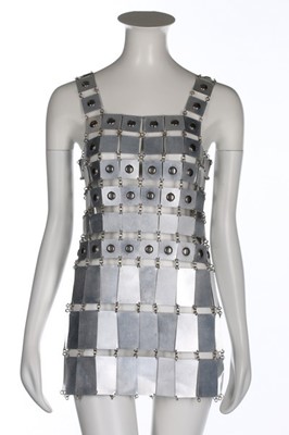 Lot 102 - A fine and rare Paco Rabanne 'armour' dress,...