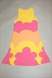 Lot 6 - A John Kloss psychedelic bias-cut mini-dress,...