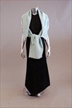 Lot 188 - A black satin shift dress, probably Charles...