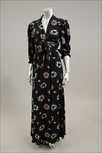 Lot 210 - An Ossie Clark/Celia Birtwell navy printed...