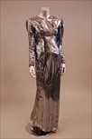 Lot 268 - Three 1980s black and silver evening gowns,...