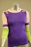 Lot 287 - A colourful knitted sweater by `The Ritva Man',...