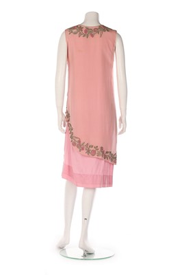 Lot 110 - A good Nicole Groult couture pink silk dress,...