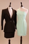 Lot 301 - A Claude Montana black wool suit, late 1980s,...