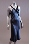 Lot 100 - Three cocktail dresses, comprising, grey satin...