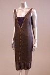 Lot 119 - A purple georgette cocktail dress, entirely...