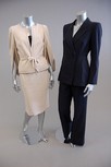 Lot 12 - A group of mainly black and cream formal...