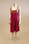 Lot 143 - A fuschia pink silk cocktail dress,...