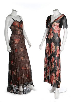 Lot 224 - A good group of evening wear, mainly 1930s,...