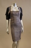 Lot 167 - A strapless grey silk cocktail dress, with...
