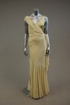 Lot 19 - Two long pastel silk evening gowns, one of...