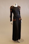 Lot 195 - A good Jean Muir sequined black jersey evening...