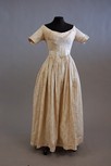 Lot 198 - Two Victorian dresses, comprising: figured...