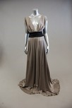 Lot 20 - Two evening dresses, one full-length grey...