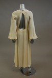 Lot 212 - Two Ossie Clark ivory moss crepe dresses,...