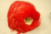 Lot 213 - A scarlet parrot feather muff with note dated...