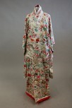 Lot 218 - An embroidered kosode, Japanese, late 19th...